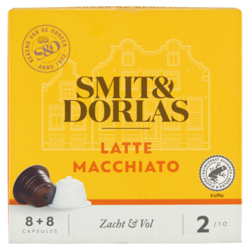 Smit & Dorlas Latte Macchiato Koffiecups 16 Stuks