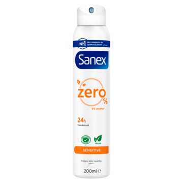 Sanex Zero% Sensitive Deodorant Spray 200ml