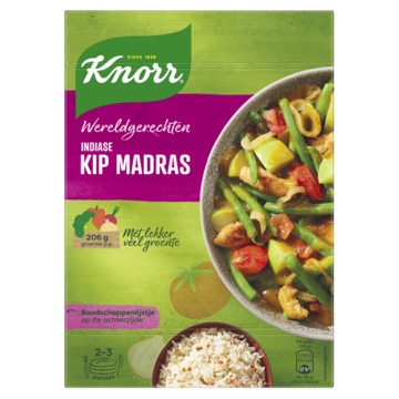 Knorr Wereldgerechten Maaltijdpakket Indiase Kip Madras 326g