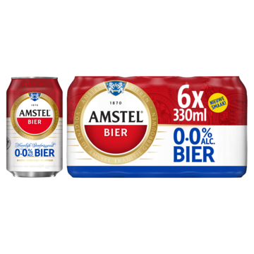 Jumbo Amstel 0.0 bier blik 6 x 33cl aanbieding