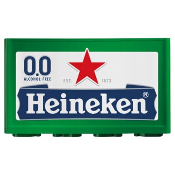 Heineken Premium Pilsener 0.0 Bier Fles Krat 24 x 30cl