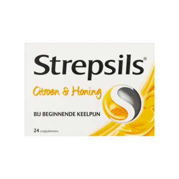 Strepsils Citroen & Honing 24 Zuigtabletten