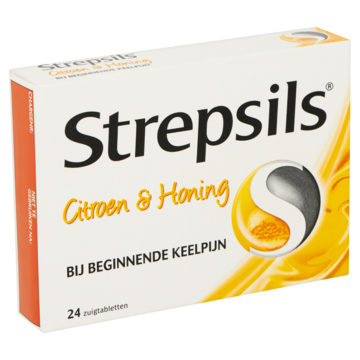 Strepsils Citroen & Honing 24 Zuigtabletten