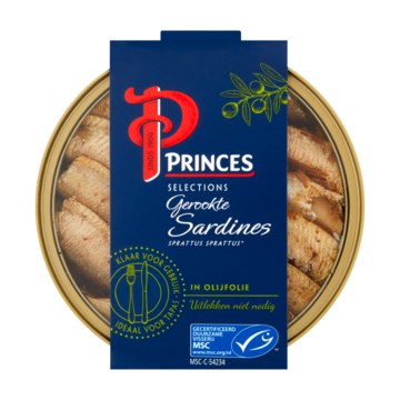 Princes Selections Gerookte Sardines in Olijfolie MSC 120g
