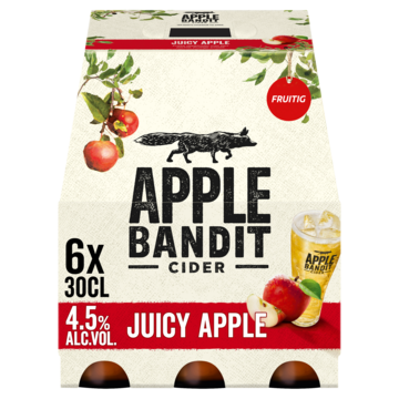 Apple Bandit Cider Juicy Apple Fles 6 x 30cl