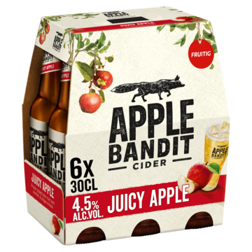 Apple Bandit Cider Juicy Apple Fles 6 x 30cl