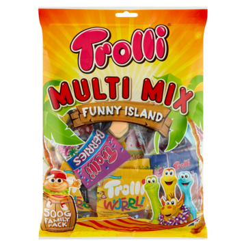Trolli Multi Mix Funny Island Family Pack 27 Stuks 500g