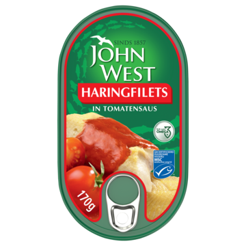 John West haringfilets in tomatensaus MSC 170 gram