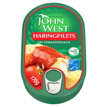 John West haringfilets in tomatensaus MSC 170 gram