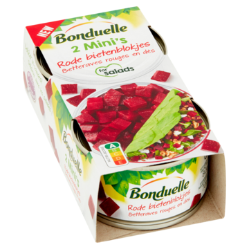 Bonduelle Mini's Rode Bietenblokjes Voor Salades 2 x 80g