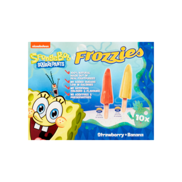Frozzies SpongeBob SquarePants Strawberry + Banana 10 x 20ml