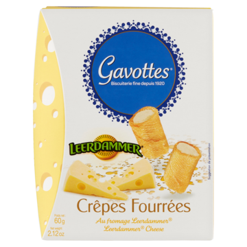 Gavottes Crêpes Fourrées Leerdammer Cheese 60g