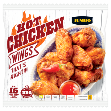 Jumbo Hot Chicken Wings 750g