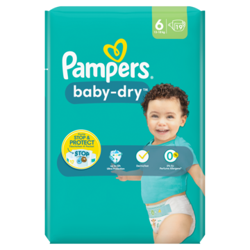 Afhankelijkheid beroemd type Pampers Baby-Dry Maat 6, 19 Luiers bestellen? - Baby, peuter — Jumbo  Supermarkten