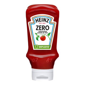 Heinz Tomaten Ketchup Zero (Zonder Toegevoegde Suikers & Zout) 400ML