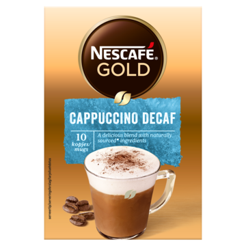 Nescafé Gold Cappuccino Decaf oploskoffie - 6 x 10 zakjes