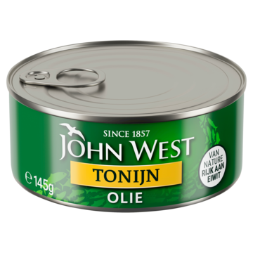 John West tonijnstukken in zonnebloemolie 145 gram