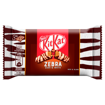 KITKAT Zebra pure en witte chocolade 3-pack