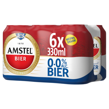 Amstel 0.0 bier blik 6 x 33cl
