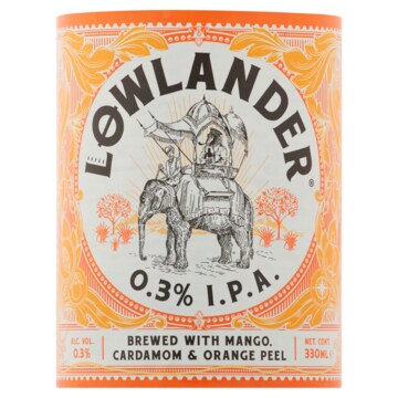 Lowlander - I.P.A. - Alcoholarm 0.3% - Fles - 330ML