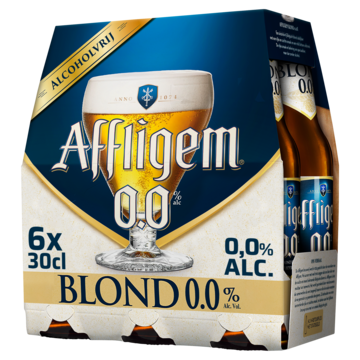 Affligem Blond 0.0 Bier Fles 6 x 30cl