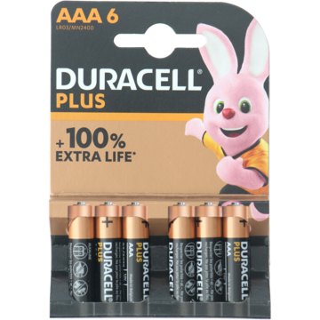Duracell Alkaline Plus AAA 6ce