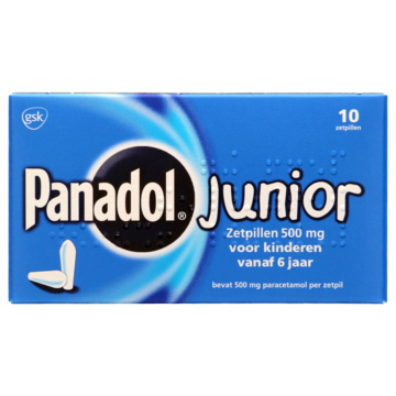 Junior zetpillen 500 mg, 10 stuks