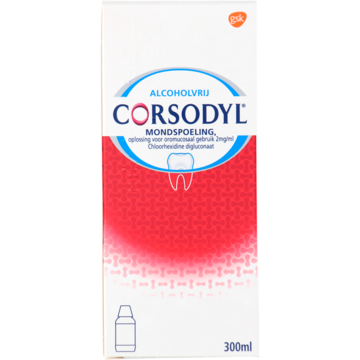 Corsodyl mondspoeling 2 mg/ml 300ml