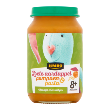 Jumbo Zoete Aardappel Pompoen Pasta 8 Maanden 200 G Bij huismerk kopen in de aanbieding