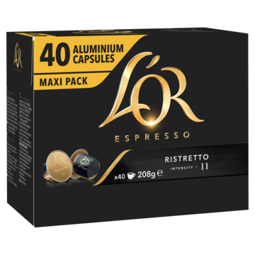 L'OR Espresso Ristretto Koffiecups Familiepak 40 Stuks