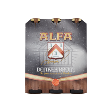 Alfa Donker Bruin Flessen 6 x 300ml