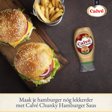 Calvé Knijpfles Chunky Burger Saus 250ml