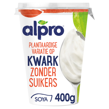 Alpro Plantaardige Variatie Op Kwark Zonder Suikers 400g