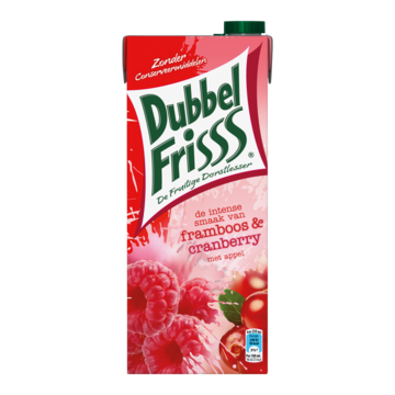 Dubbelfrisss Framboos Cranberry 15 L Bij Jumbo dubbelfrisss kopen in de aanbieding