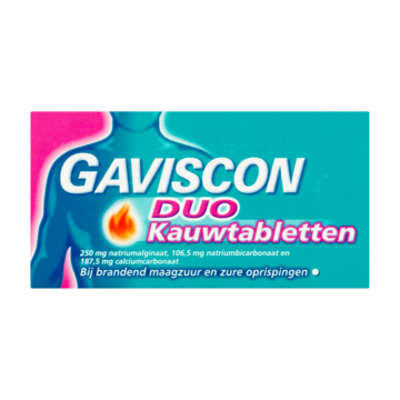 Gaviscon Duo Kauwtabletten 48 Stuks