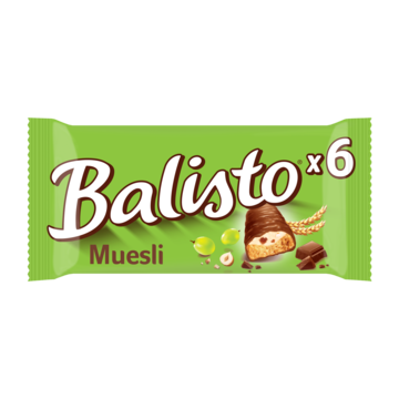 Balisto muesli chocoladereep 6 stuks