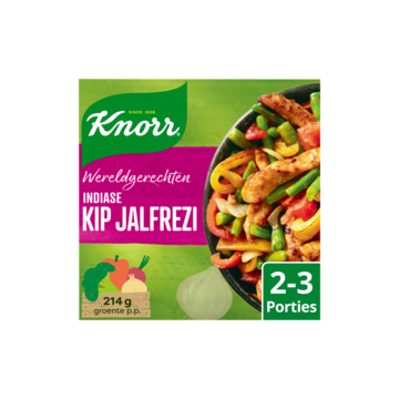 Knorr Wereldgerecht Maaltijdpakket Indiase Kip Jalfrezi 295gr