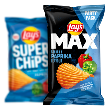 Lay's Max Ribbel Chips Paprika 300gr