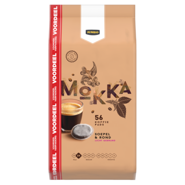 Jumbo Koffie Pads Mokka Voordeelverpakking 56 Stuks