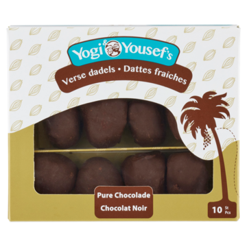 Yogi & Yousef's Verse Dadels Pure Chocolade 10 Stuks