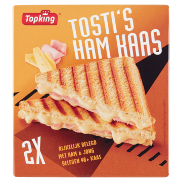 Topking Tosti's Ham Kaas 2 Stuks 210g
