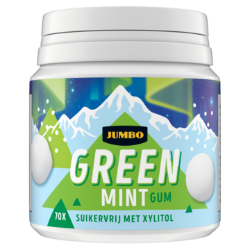 Jumbo Green Mint Gum 105g