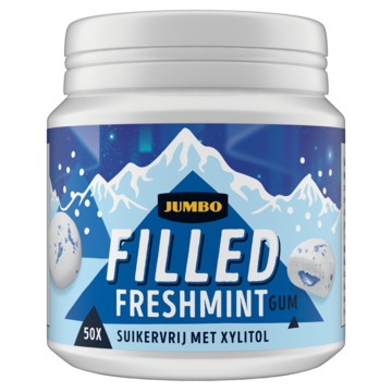 Jumbo Filled Freshmint Kauwgom 100g