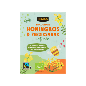 Jumbo Biologische Honingbos & Perzik Thee Infusie 15 Stuks