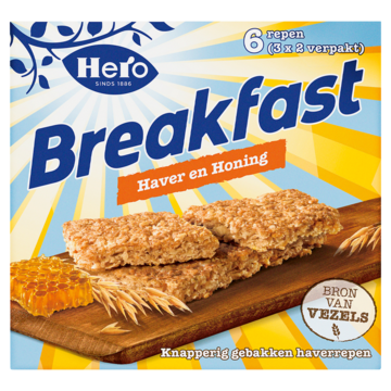 Hero Breakfast Mueslireep Haver & Honing