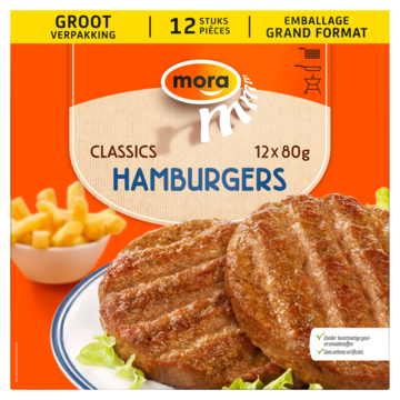 Mora Classics Hamburgers 12 x 80g