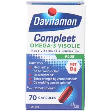 Davitamon - Compleet Omega-3 visolie capsules, 70 stuks