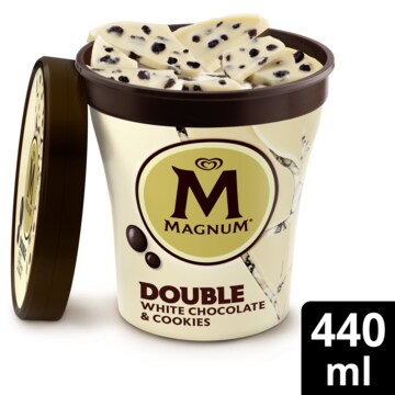 Magnum Pint IJs Double White Chocolate & Cookies 440ml