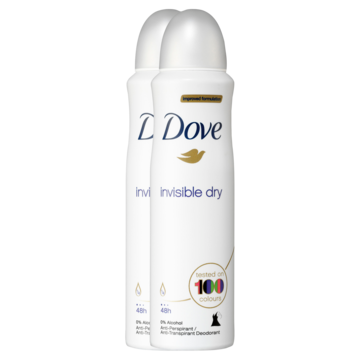 Dove Anti-Transpirant Spray Invisible Dry 2 x 150ml