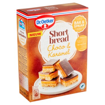 Dr. Oetker Shortbread chocolade & karamel 280g